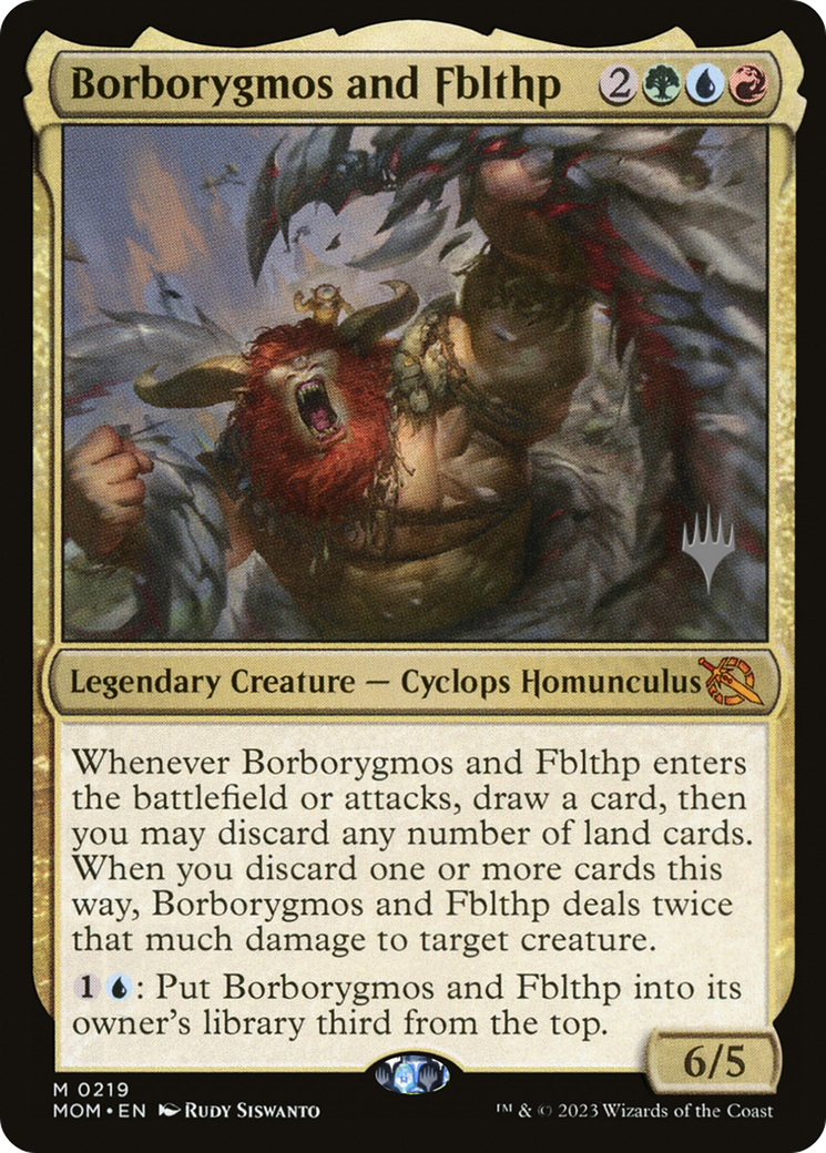 Borborygmos and Fblthp (Promo Pack) [March of the Machine Promos] | Cards and Coasters CA