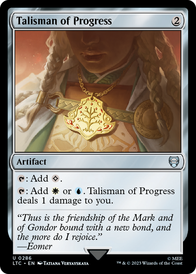 Talisman of Progress [The Lord of the Rings: Tales of Middle-Earth Commander] | Cards and Coasters CA