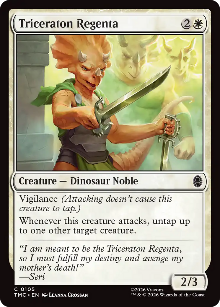 Triceraton Regenta [Teenage Mutant Ninja Turtles Commander] | Cards and Coasters CA