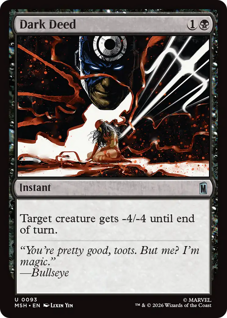 Dark Deed [Marvel Super Heroes] | Cards and Coasters CA