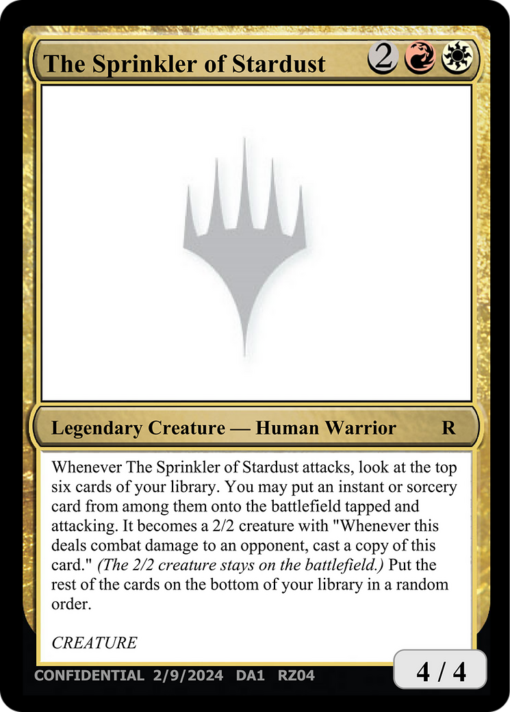 The Sprinkler of Stardust [Unknown Event] | Cards and Coasters CA