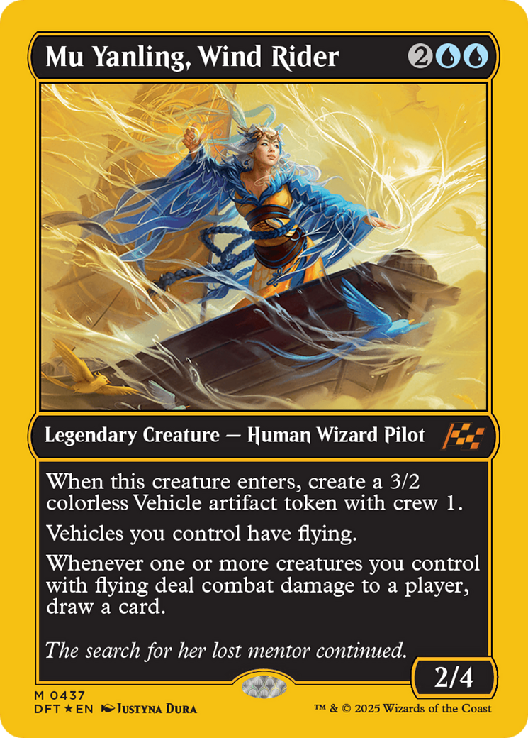 Mu Yanling, Wind Rider (First-Place Foil) [Aetherdrift] | Cards and Coasters CA