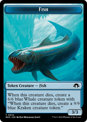 Eldrazi Spawn // Fish Double-Sided Token [Modern Horizons 3 Tokens] | Cards and Coasters CA