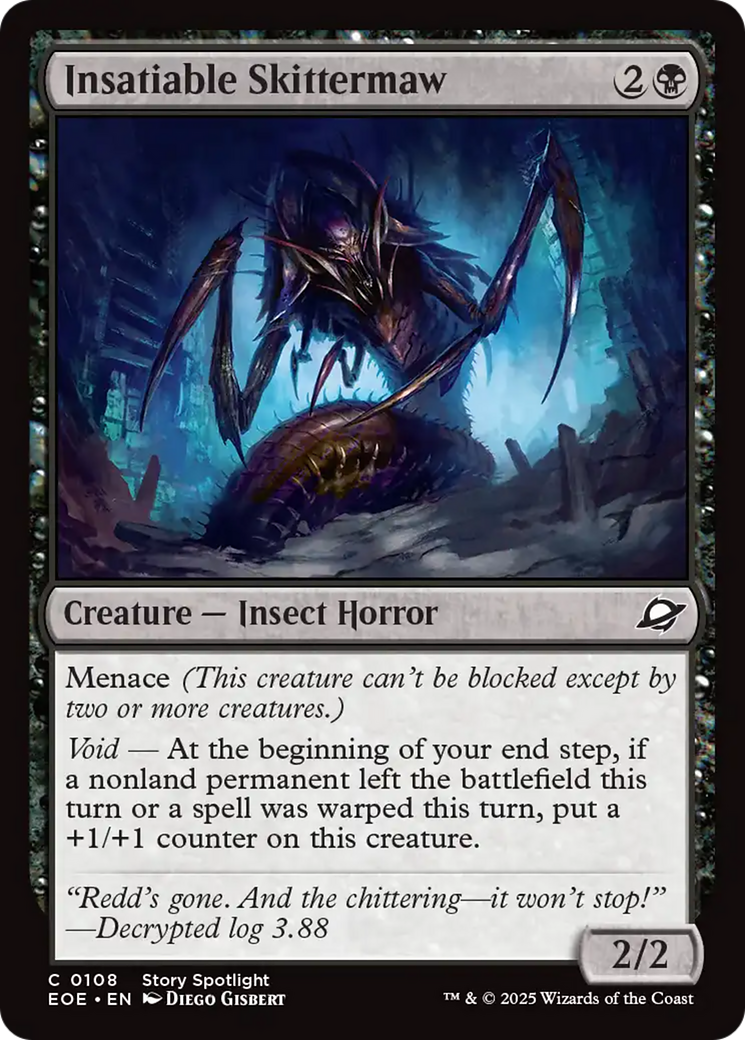 Insatiable Skittermaw [Edge of Eternities] | Cards and Coasters CA