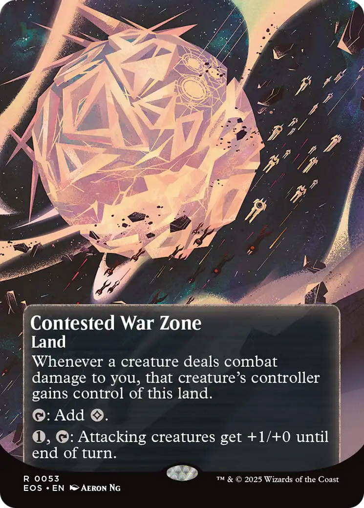 Contested War Zone (0053) (Borderless) [Edge of Eternities: Stellar Sights] | Cards and Coasters CA