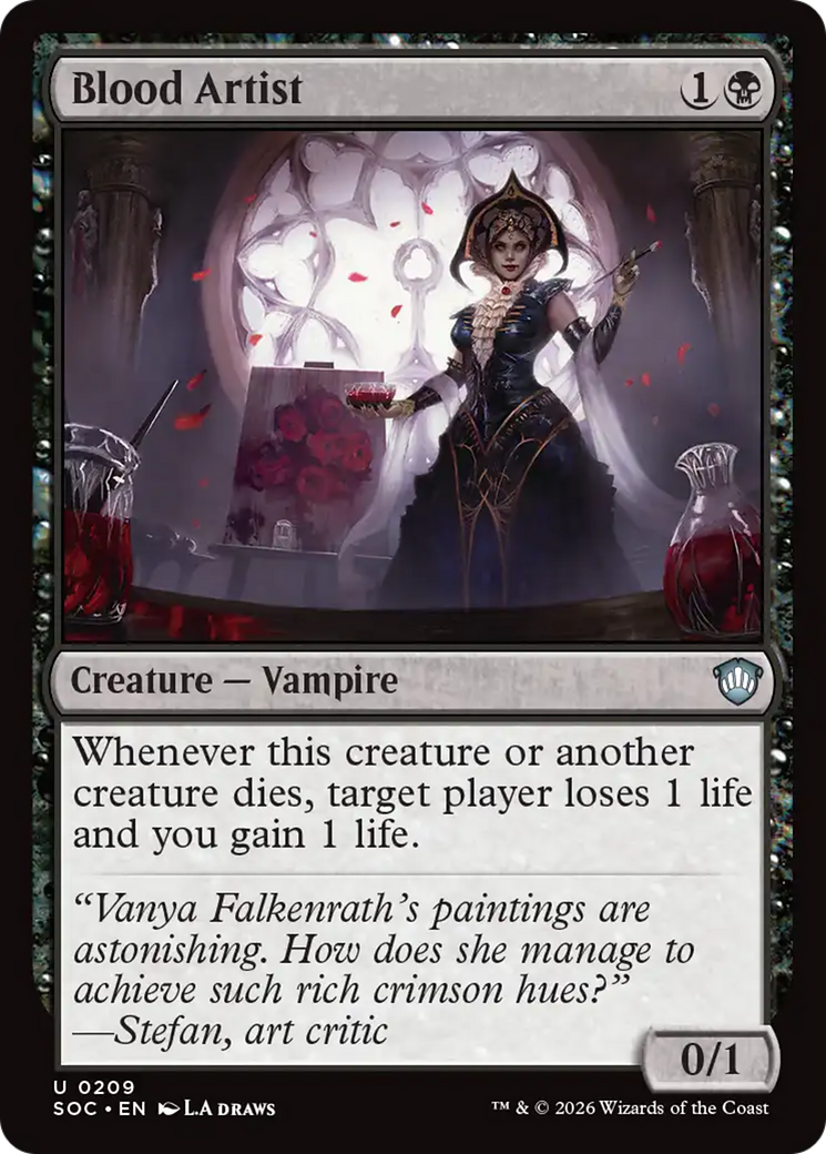 Blood Artist [Secrets of Strixhaven Commander] | Cards and Coasters CA