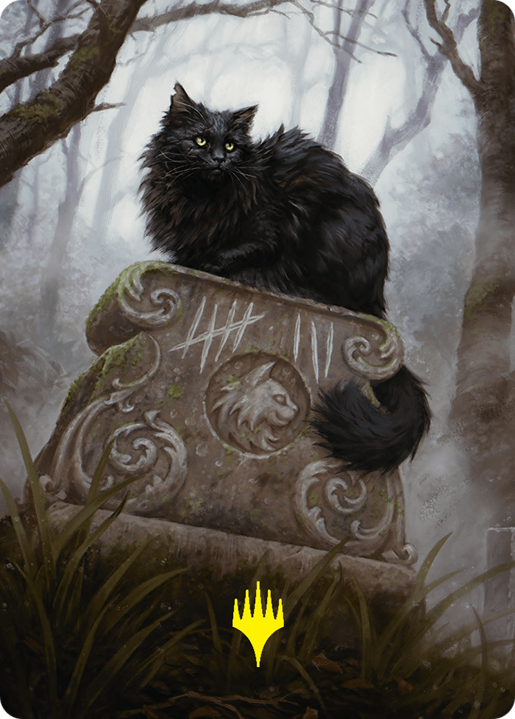 Nine-Lives Familiar 2 Art Card (36/54) (Gold-Stamped Planeswalker Symbol) [Foundations Art Series] | Cards and Coasters CA