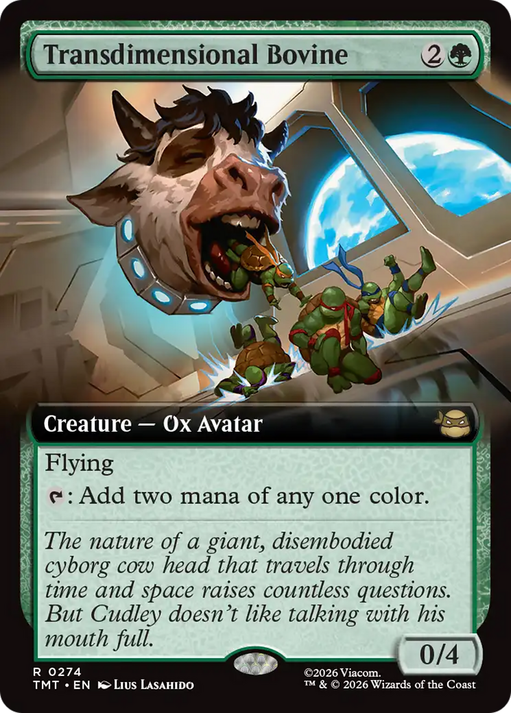Transdimensional Bovine (Extended Art) [Teenage Mutant Ninja Turtles] | Cards and Coasters CA