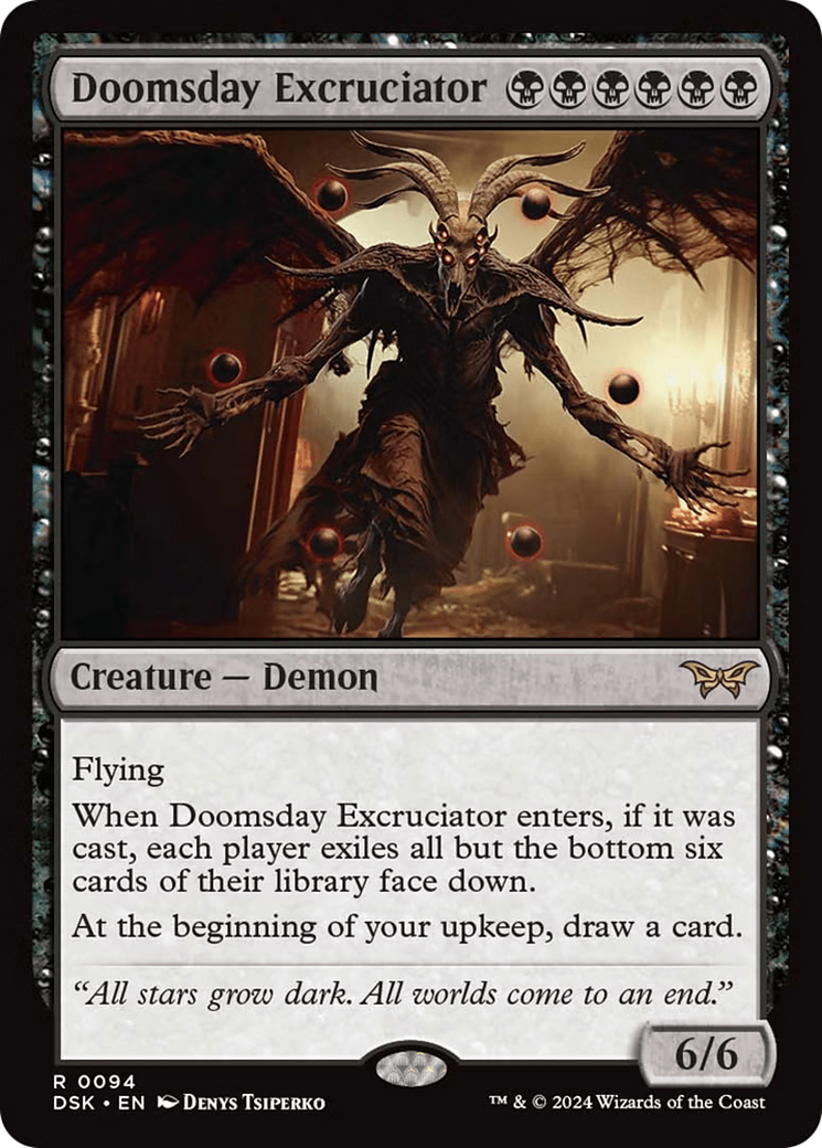 Doomsday Excruciator [Duskmourn: House of Horror] | Cards and Coasters CA