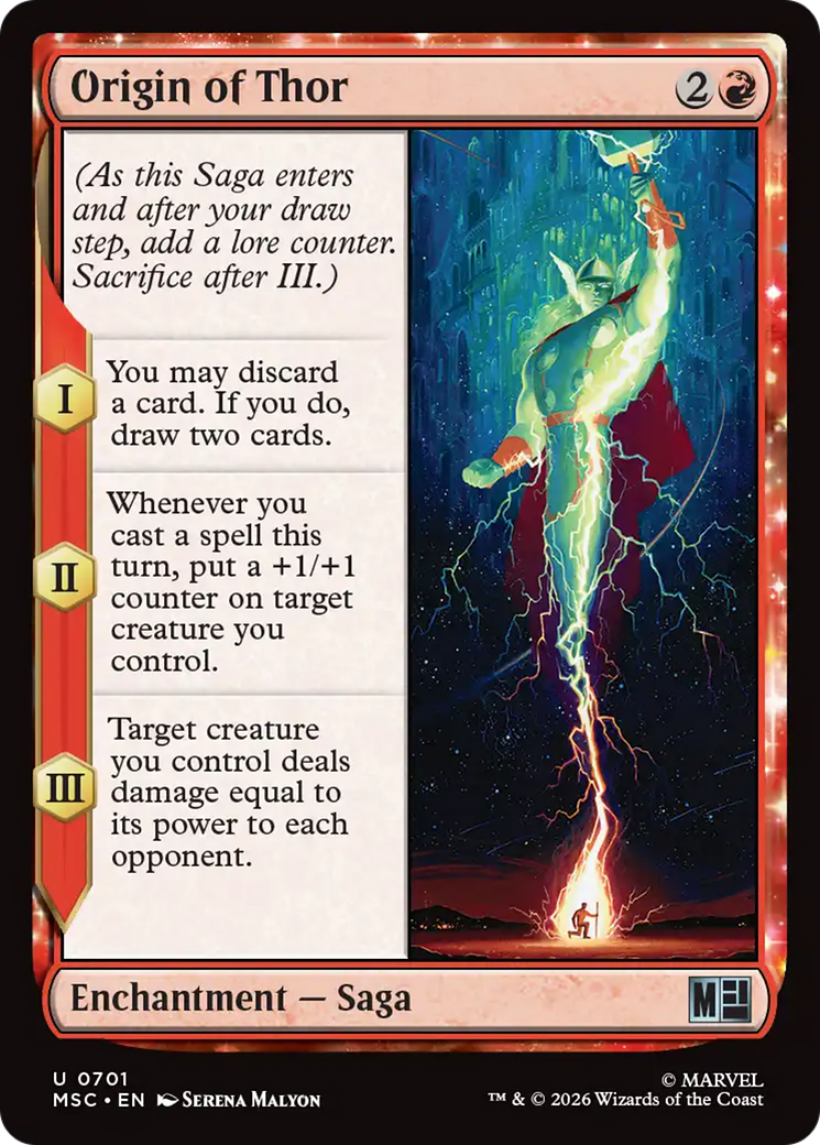 Origin of Thor [Marvel Super Heroes Commander] | Cards and Coasters CA