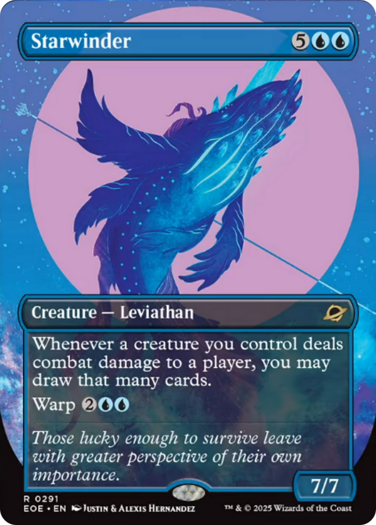 Starwinder (0291) (Borderless) [Edge of Eternities] | Cards and Coasters CA