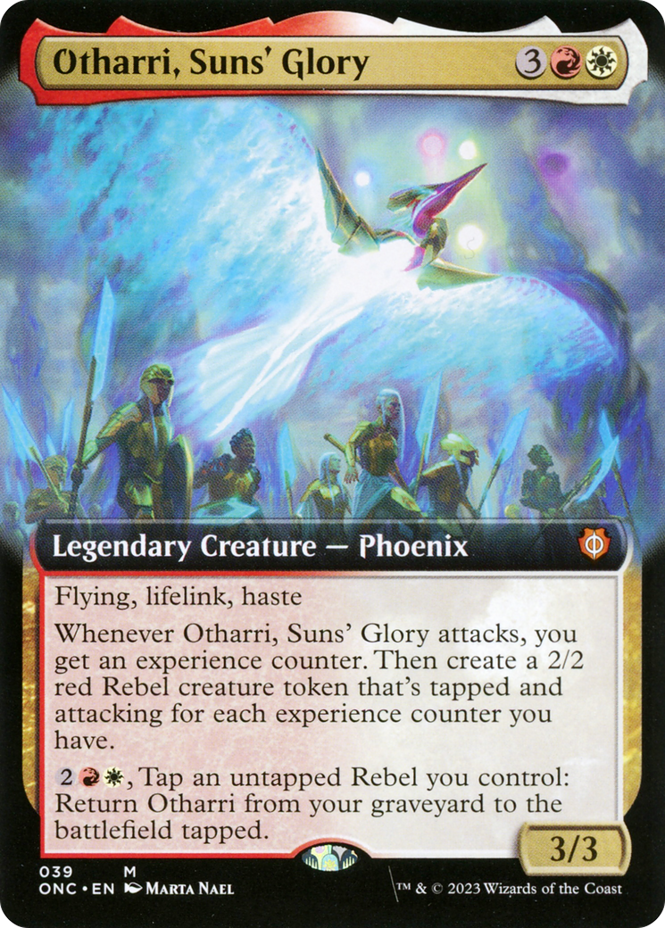 Otharri, Suns' Glory (Extended Art) [Phyrexia: All Will Be One Commander] | Cards and Coasters CA