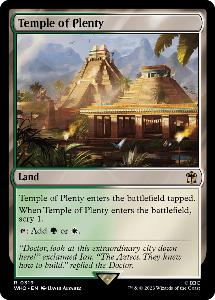 Temple of Plenty [Doctor Who] | Cards and Coasters CA