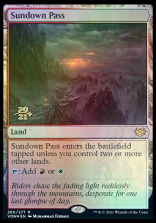 Sundown Pass [Innistrad: Crimson Vow Prerelease Promos] | Cards and Coasters CA