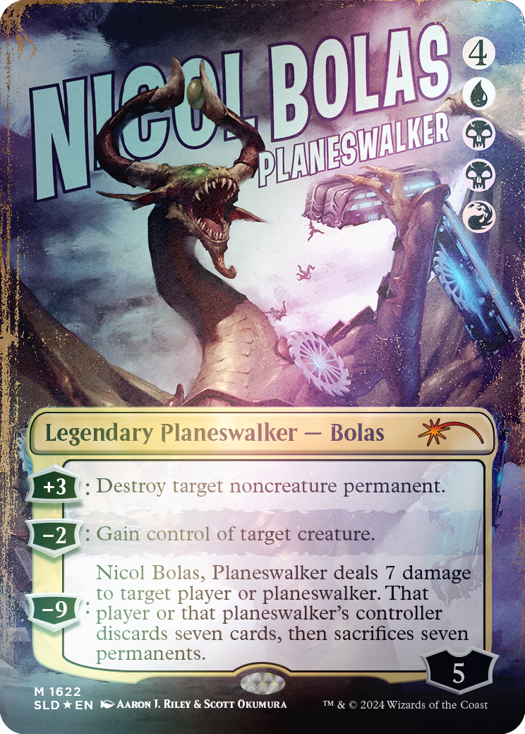 Nicol Bolas, Planeswalker (Rainbow Foil) [Secret Lair Drop Series] | Cards and Coasters CA