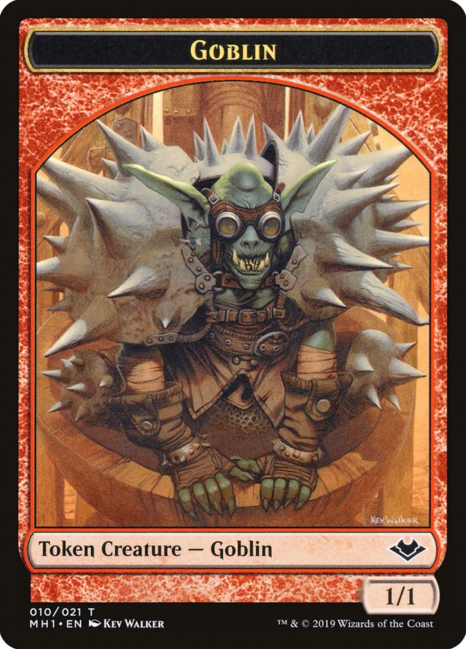 Elemental (009) // Goblin Double-Sided Token [Modern Horizons Tokens] | Cards and Coasters CA