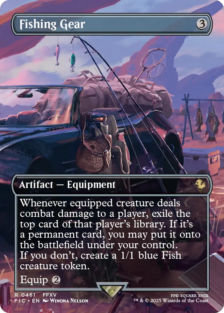 Fishing Gear (Borderless) [FINAL FANTASY Commander] | Cards and Coasters CA