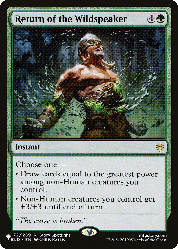 Return of the Wildspeaker [The List] | Cards and Coasters CA