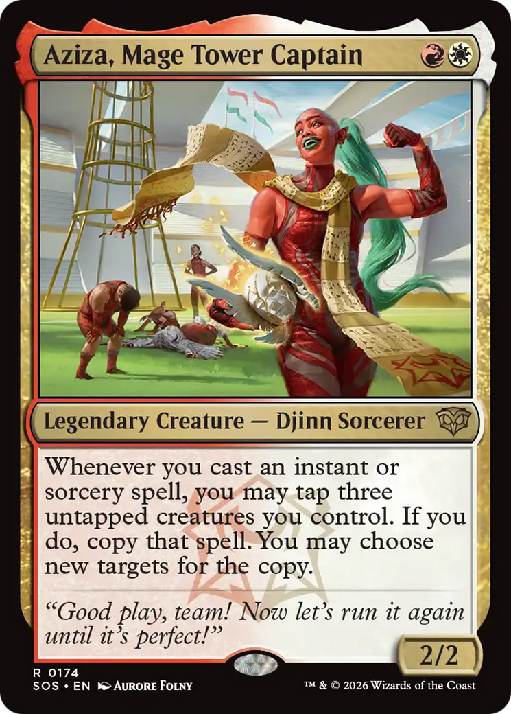 Aziza, Mage Tower Captain [Secrets of Strixhaven] | Cards and Coasters CA