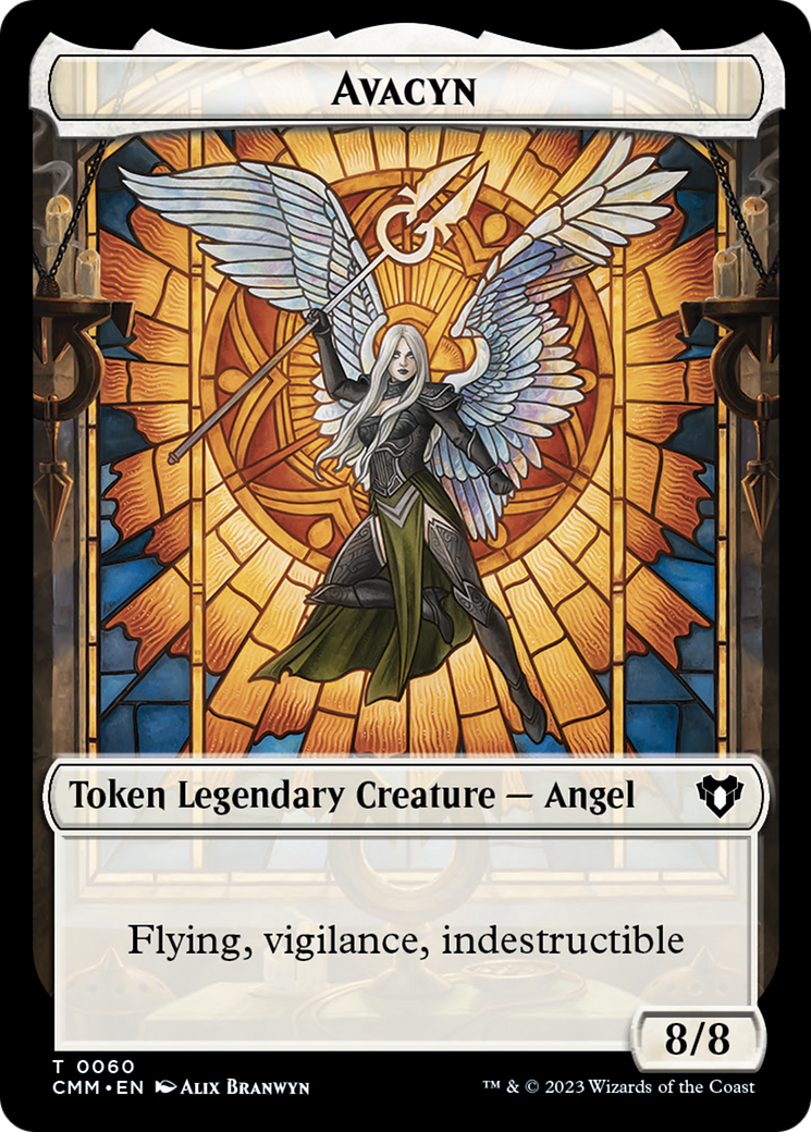 Copy (54) // Avacyn Double-Sided Token [Commander Masters Tokens] | Cards and Coasters CA