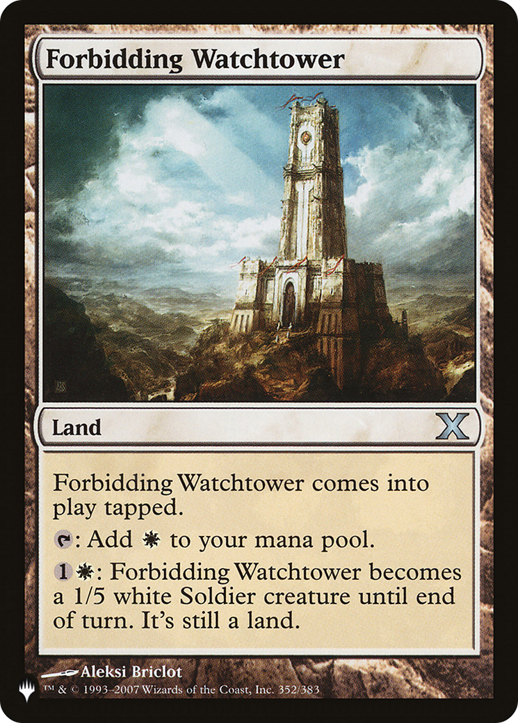 Forbidding Watchtower [The List] | Cards and Coasters CA