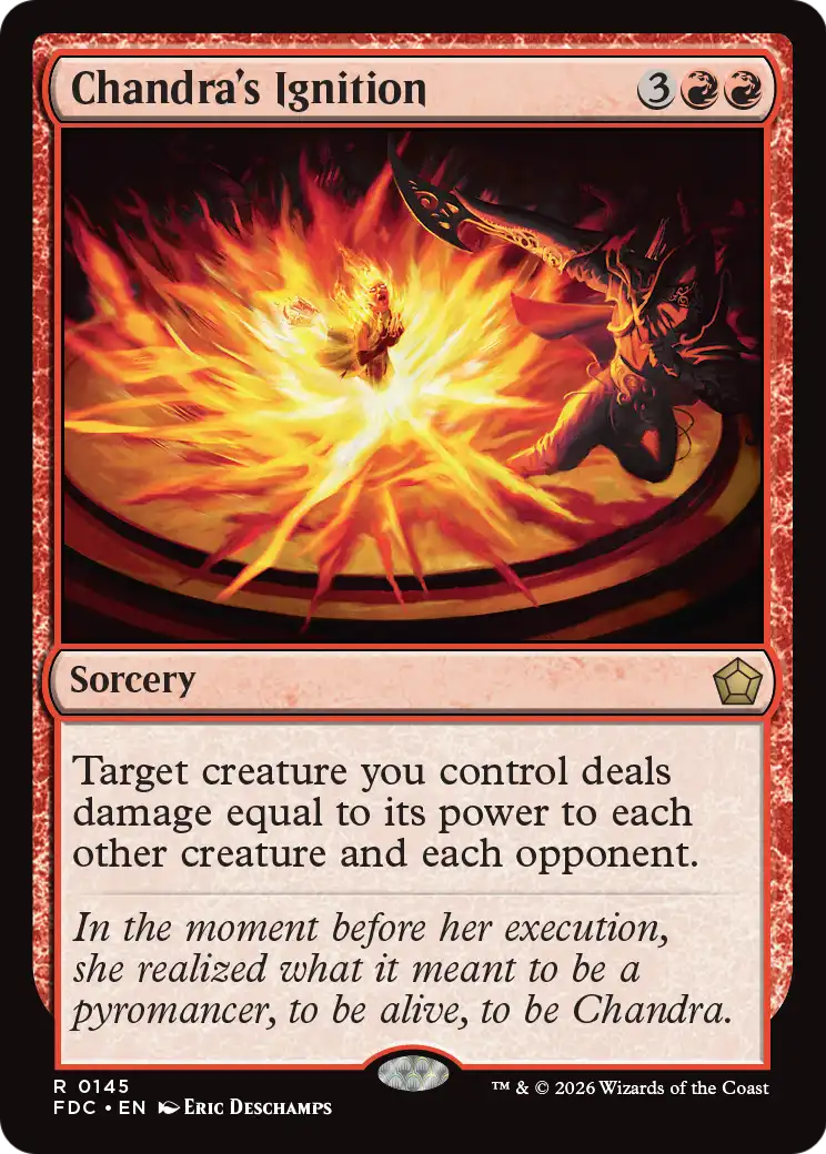 Chandra's Ignition [Foundations Commander] | Cards and Coasters CA