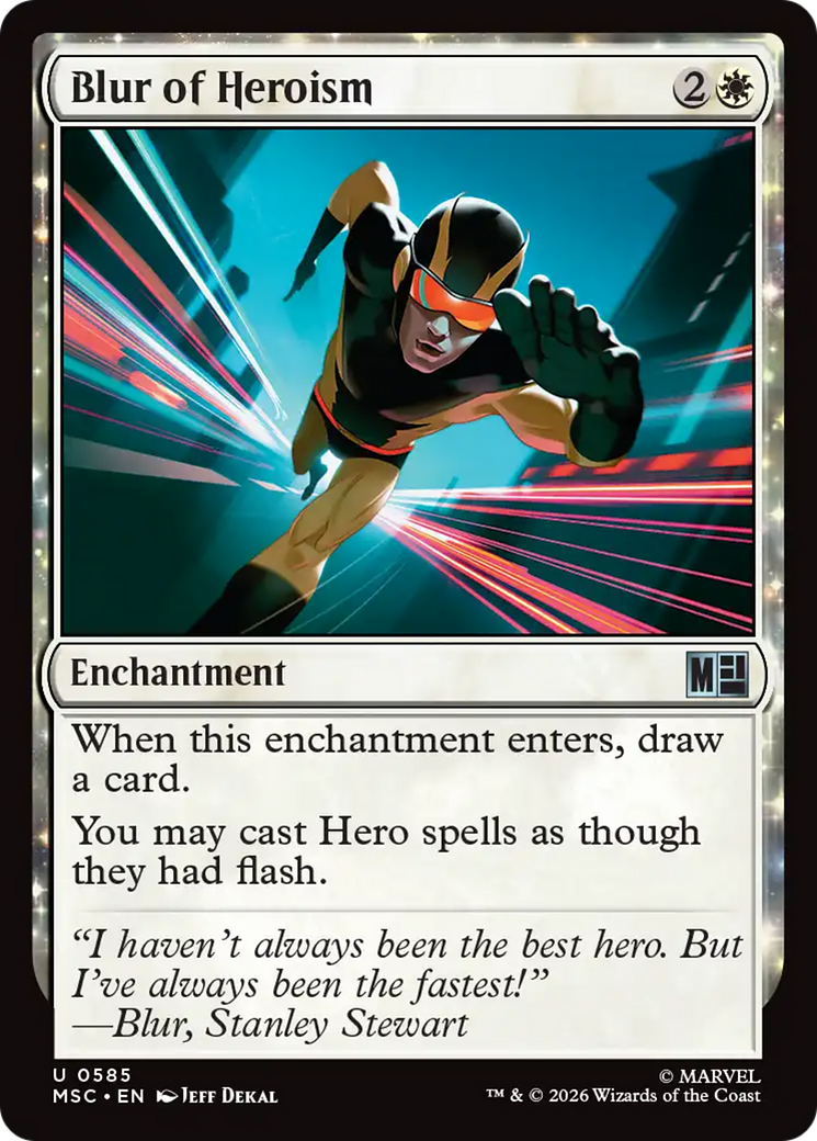 Blur of Heroism [Marvel Super Heroes Commander] | Cards and Coasters CA