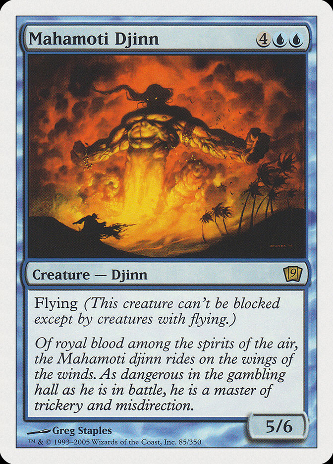 Mahamoti Djinn (9th Edition) [Oversize Cards] | Cards and Coasters CA