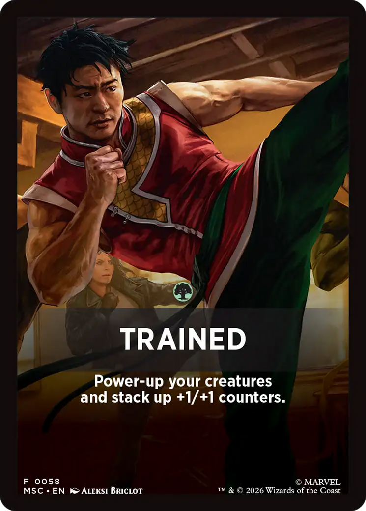 Trained Theme Card [Marvel Super Heroes Commander] | Cards and Coasters CA