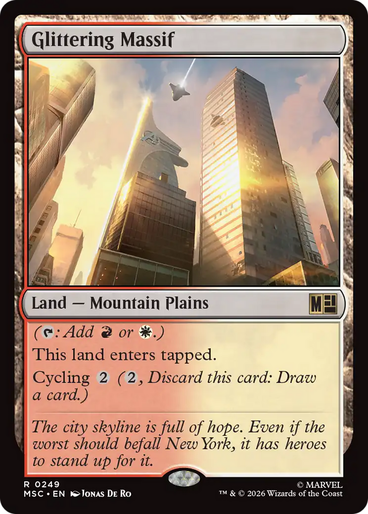 Glittering Massif [Marvel Super Heroes Commander] | Cards and Coasters CA