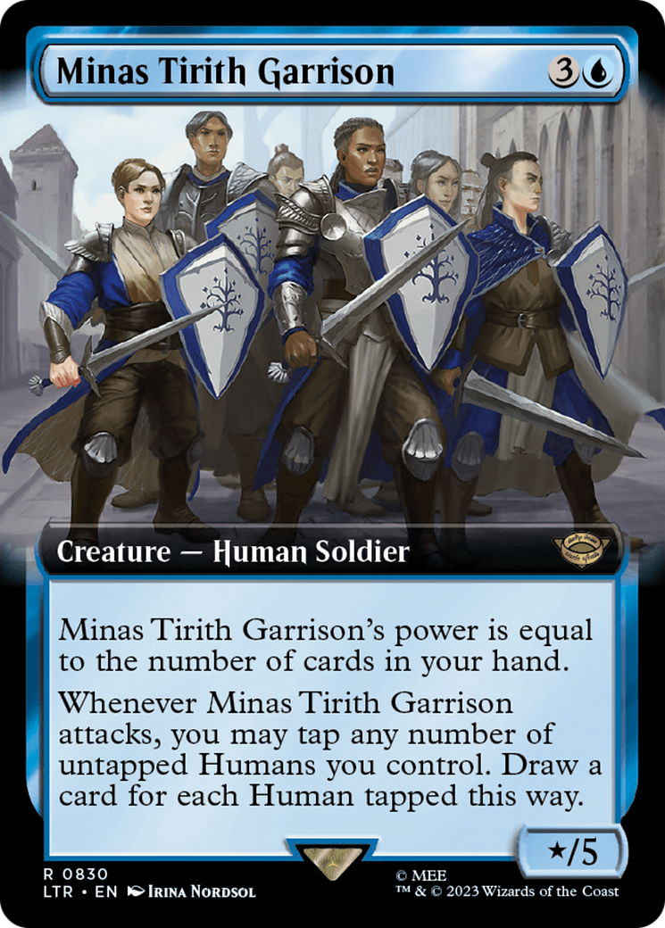 Minas Tirith Garrison (Extended Art) [The Lord of the Rings: Tales of Middle-Earth] | Cards and Coasters CA