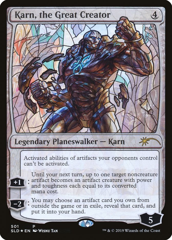 Karn, the Great Creator (Stained Glass) [Secret Lair Drop Promos] | Cards and Coasters CA