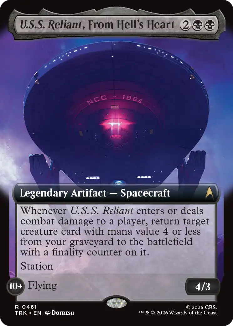 U.S.S. Reliant, From Hell's Heart (Extended Art) [Star Trek] | Cards and Coasters CA