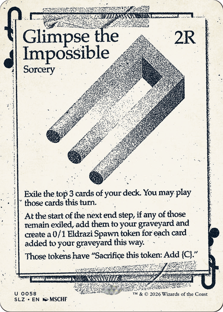 Glimpse the Impossible (0058) [Secret Lair x MSCHF: The Zeta Set] | Cards and Coasters CA