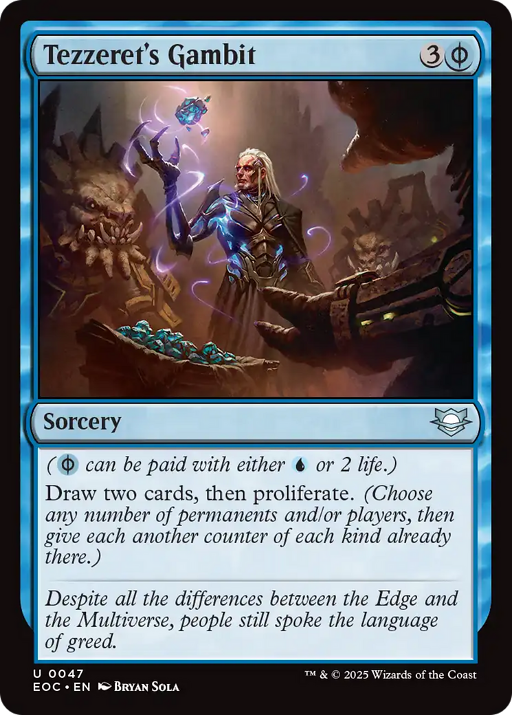 Tezzeret's Gambit [Edge of Eternities Commander] | Cards and Coasters CA