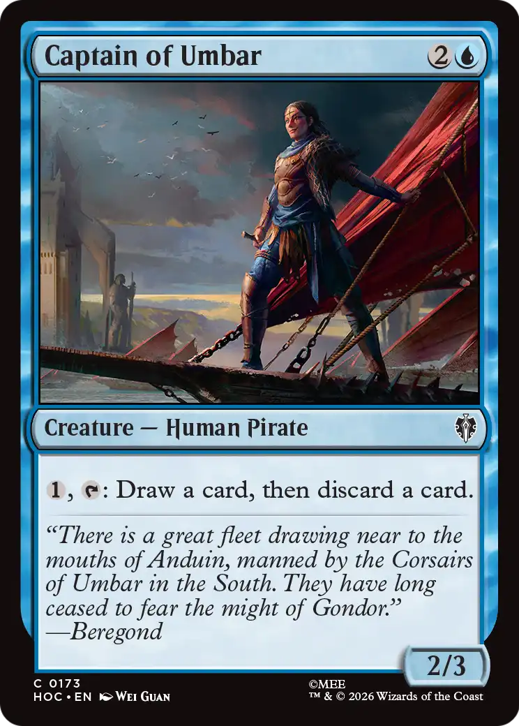 Captain of Umbar [The Hobbit: Eternal-Legal] | Cards and Coasters CA