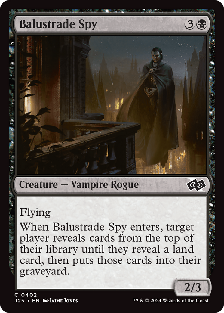 Balustrade Spy [Foundations Jumpstart] | Cards and Coasters CA