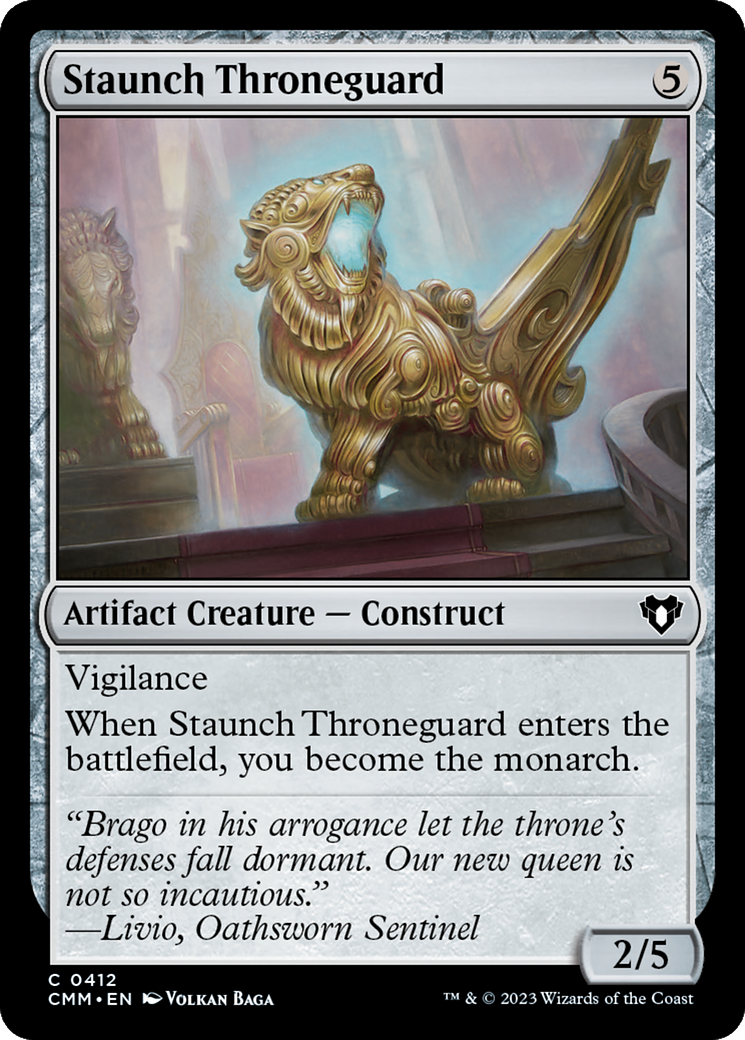 Staunch Throneguard [Commander Masters] | Cards and Coasters CA