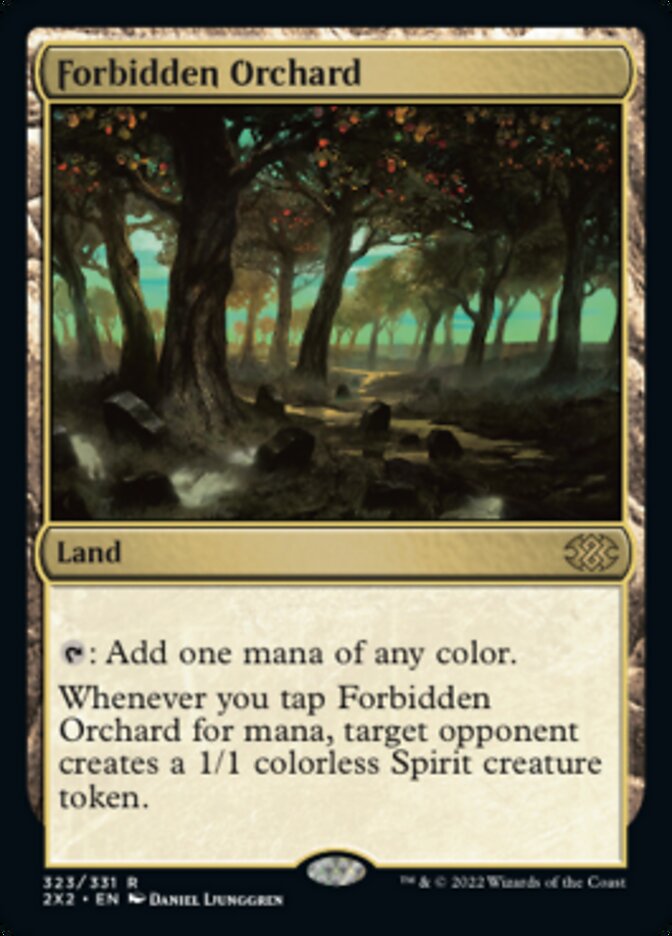 Forbidden Orchard [Double Masters 2022] | Cards and Coasters CA