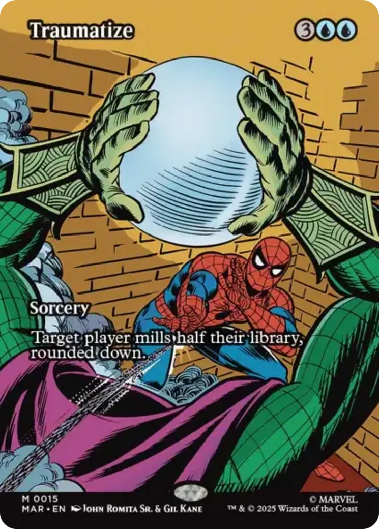 Traumatize (Borderless) [Marvel's Spider-Man: Eternal-Legal] | Cards and Coasters CA