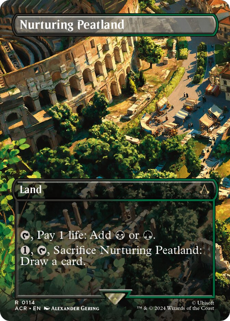 Nurturing Peatland (Borderless) [Assassin's Creed] | Cards and Coasters CA