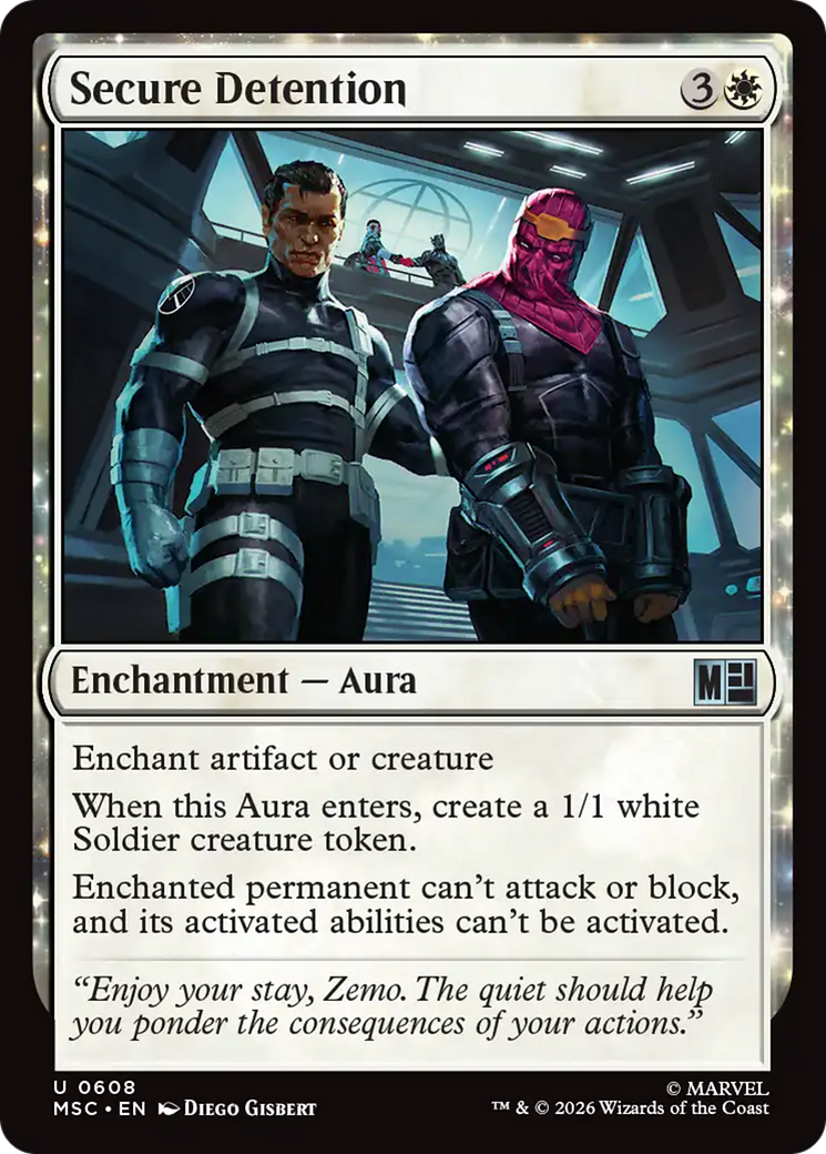 Secure Detention [Marvel Super Heroes Commander] | Cards and Coasters CA