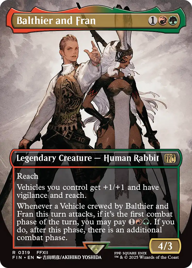 Balthier and Fran (Borderless) (0319) [FINAL FANTASY] | Cards and Coasters CA