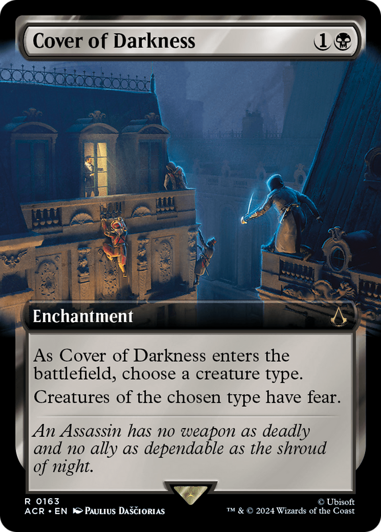 Cover of Darkness (Extended Art) [Assassin's Creed] | Cards and Coasters CA