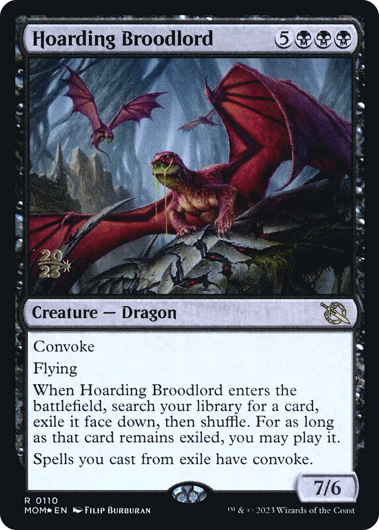 Hoarding Broodlord [March of the Machine Prerelease Promos] | Cards and Coasters CA