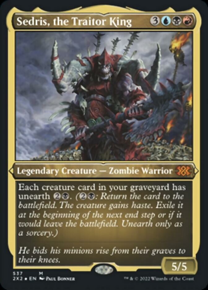 Sedris, the Traitor King (Foil Etched) [Double Masters 2022] | Cards and Coasters CA