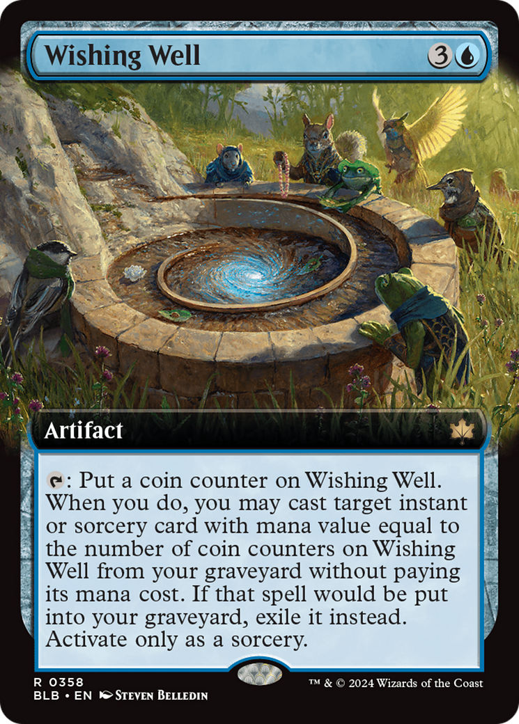 Wishing Well (Extended Art) [Bloomburrow] | Cards and Coasters CA