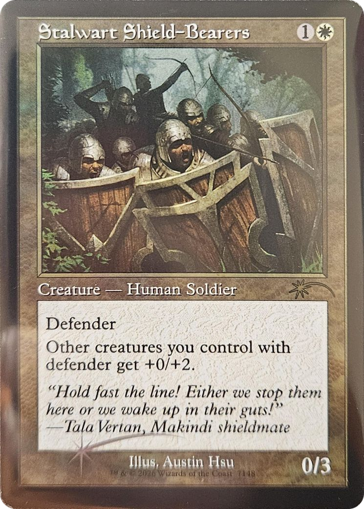 Stalwart Shield-Bearers (Retro Frame) [Secret Lair Drop Series] | Cards and Coasters CA