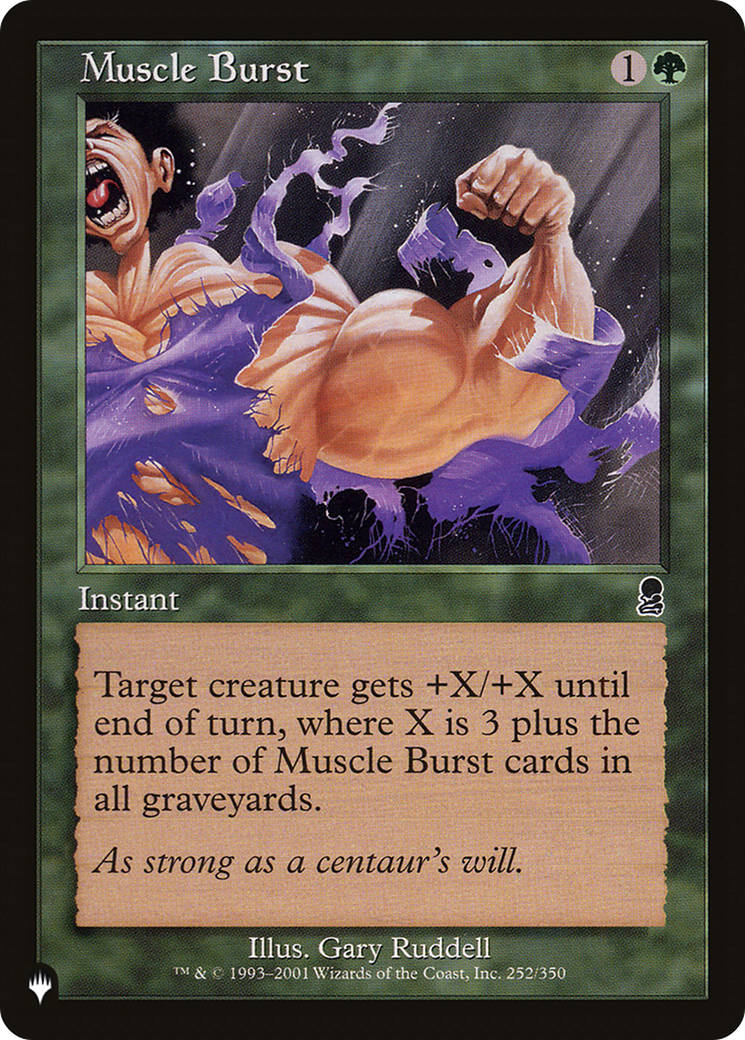 Muscle Burst [The List] | Cards and Coasters CA
