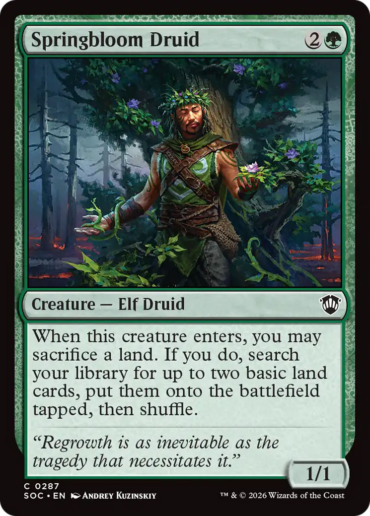 Springbloom Druid [Secrets of Strixhaven Commander] | Cards and Coasters CA